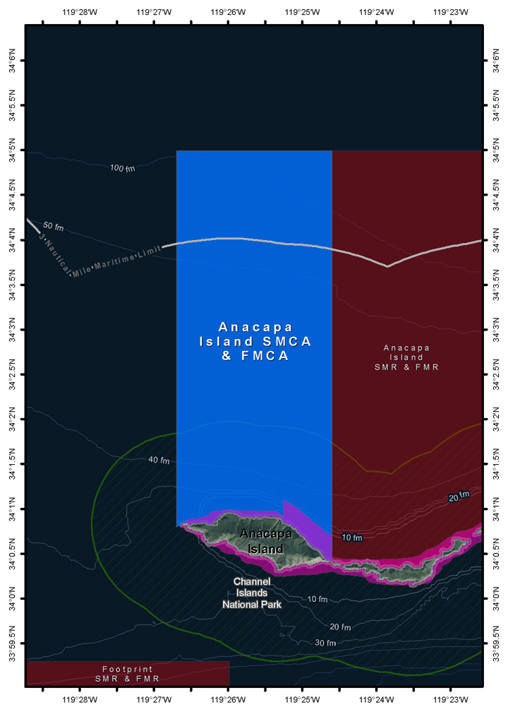Map of Anacapa Island State Marine Conservation Area - link opens in new window